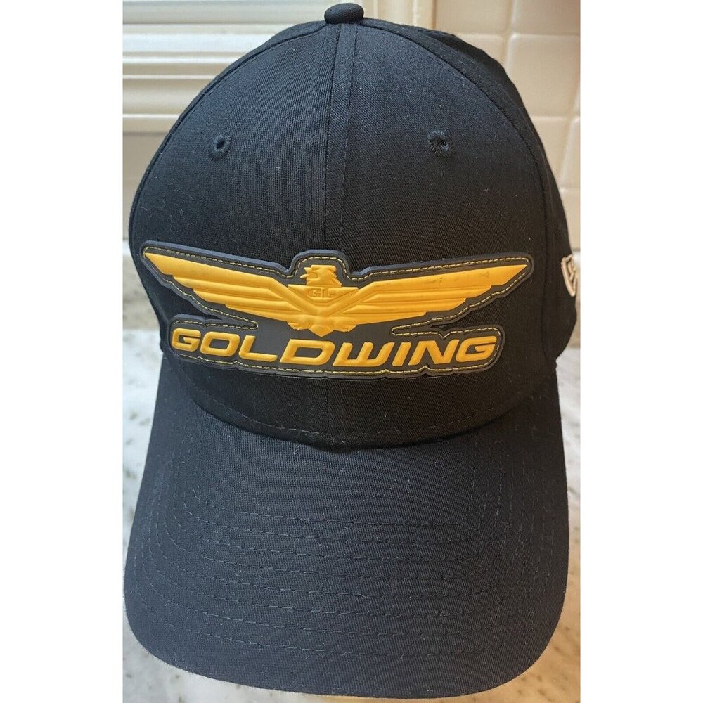 New Era Gold Wing Emblem Black Gold  Honda Hat Cap Size L/XL Motorcycle